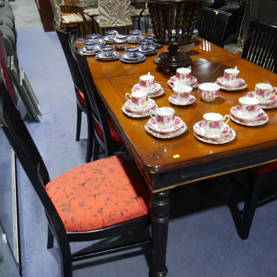Dining table and 6 chairs