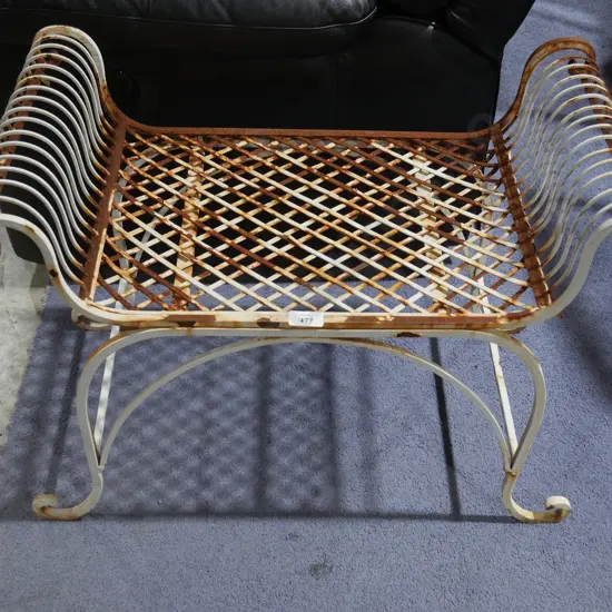 Wrought iron seat
