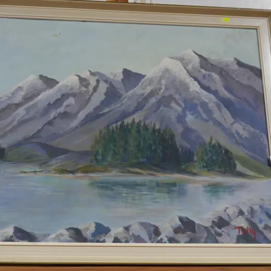 Landscape oil painting