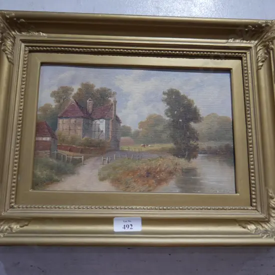 Landscape oil painting