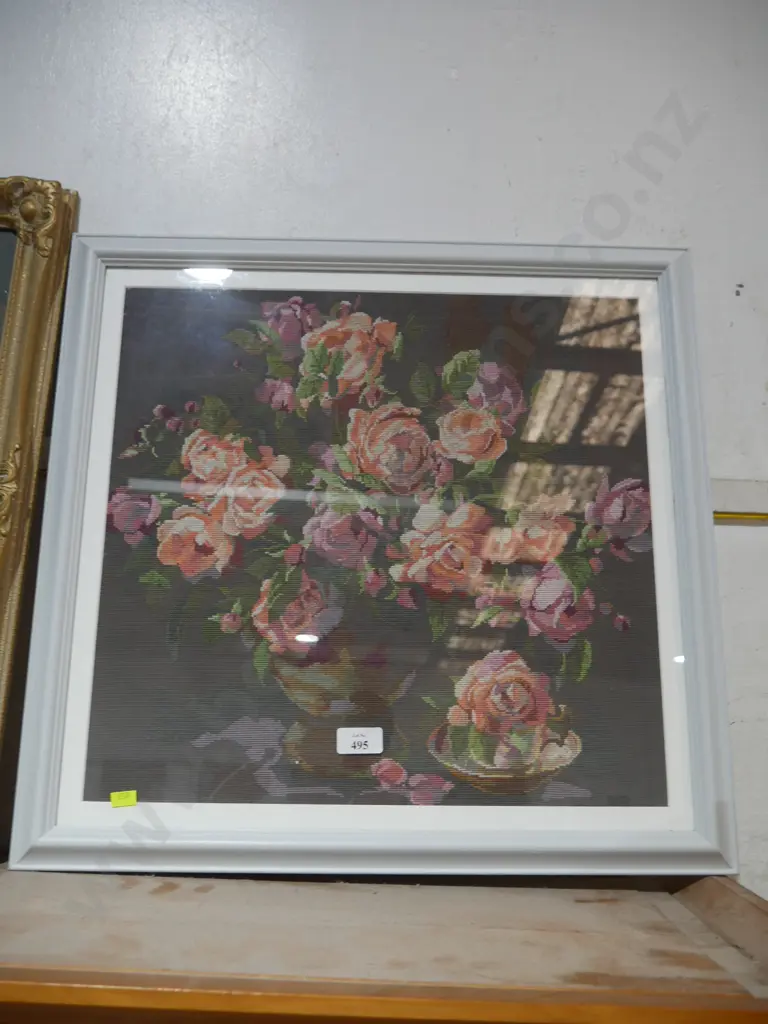 Floral cross stitch artwork Image 1++