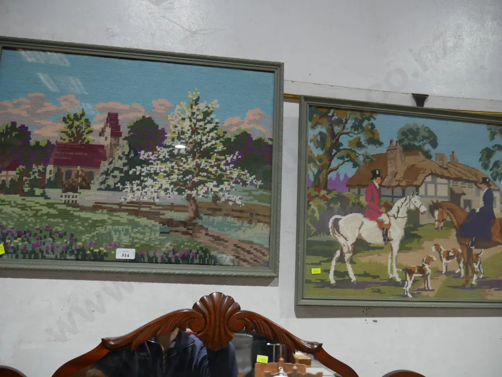 3 needlepoint artworks Image 1++