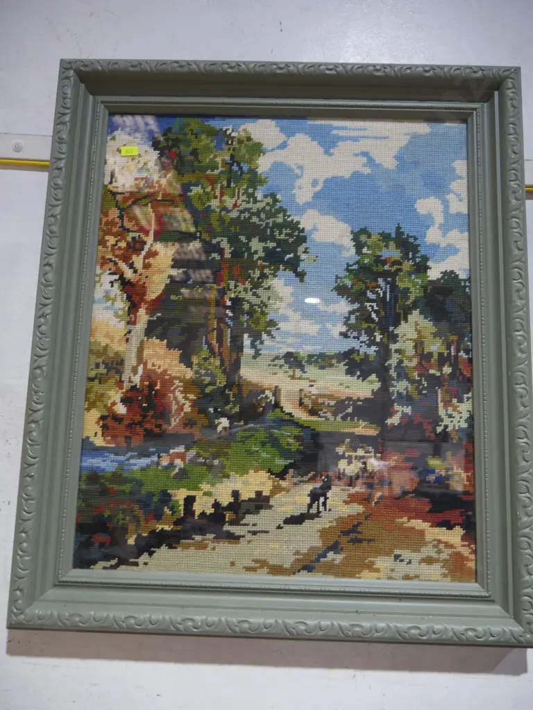 3 needlepoint artworks Image 1++