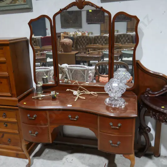 Mirror back dresser