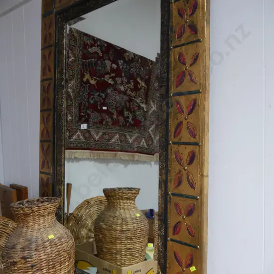 Large bevelled edge mirror