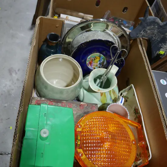 Jugs, vase etc