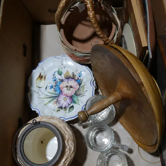 Wooden bowls etc
