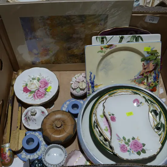 Assorted plates etc