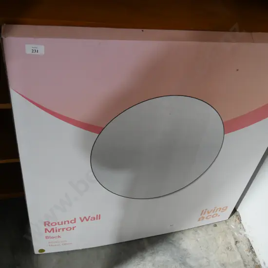 Round wall mirror
