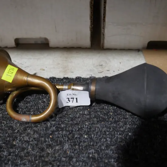 Brass bicycle horn