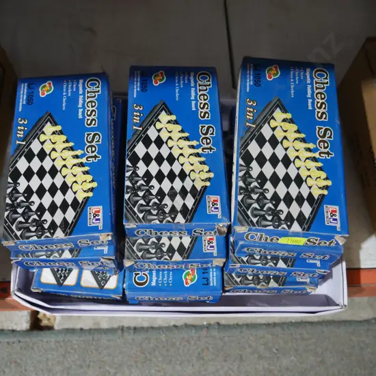 Assorted chess sets