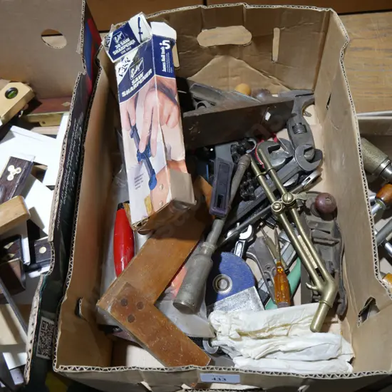 Assorted workshop tools etc