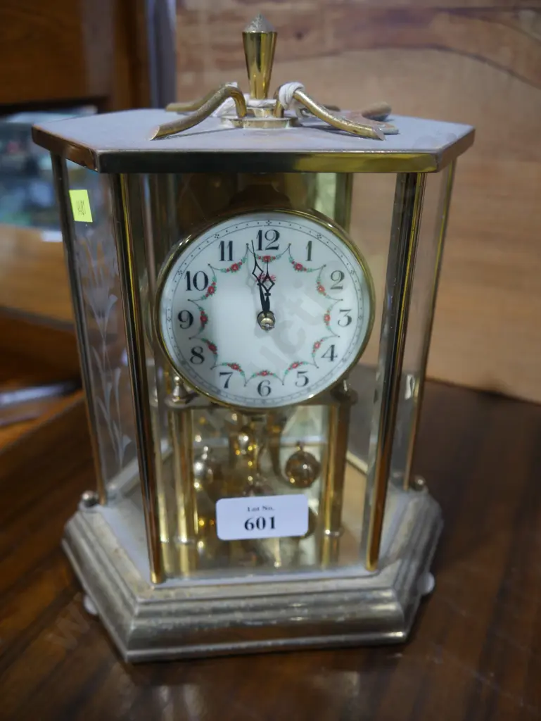 Brass cased clock made in Germany Image 1++