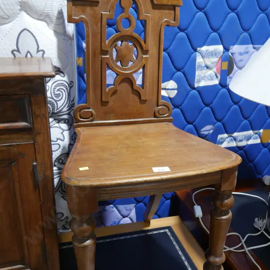 Carved back chair