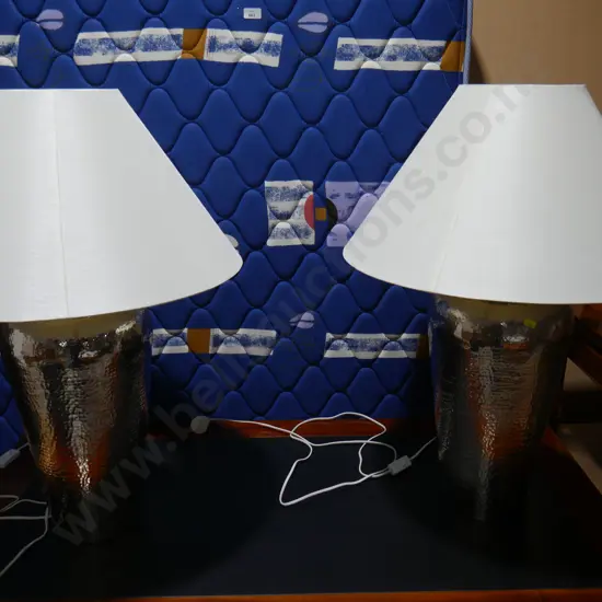 Two large table lamps