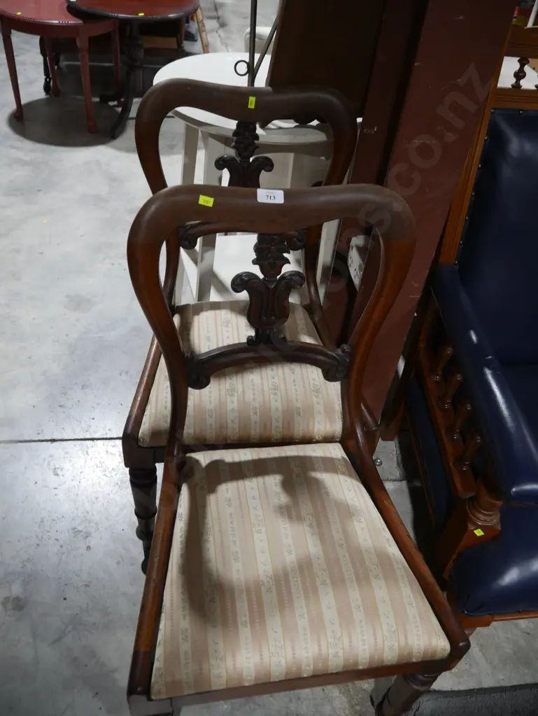 2 Victorian dining chairs Image 1++