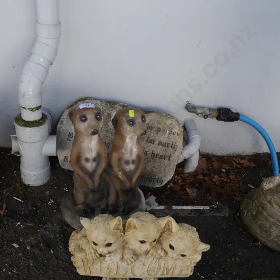 Meerkat garden ornaments etc