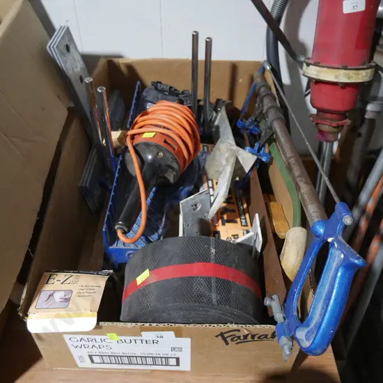 Mitre box and saw etc