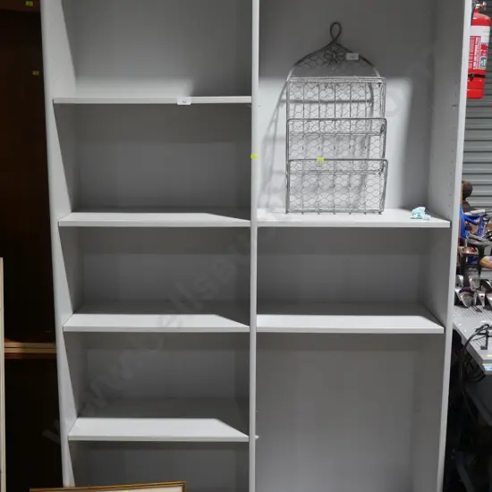 Grey bookcase