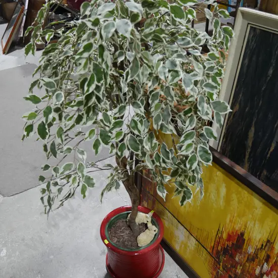 Artificial tree in pot