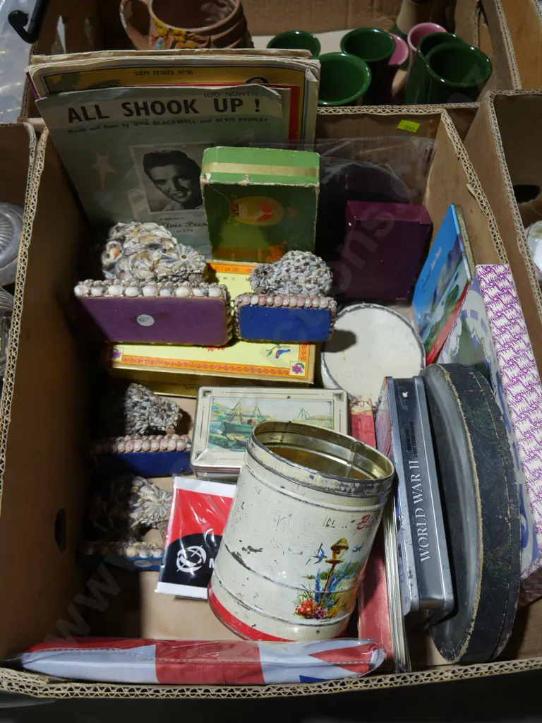 Shell kiwi ornaments, tins etc Image 1++