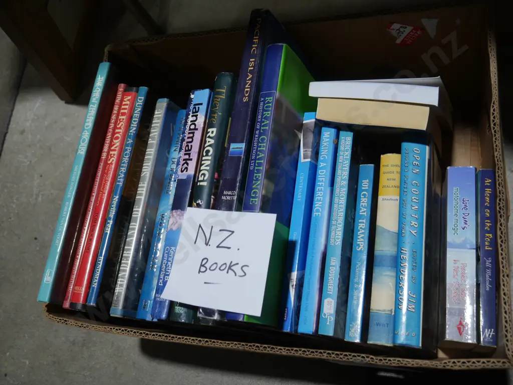 2 boxes of New Zealand books Image 1++