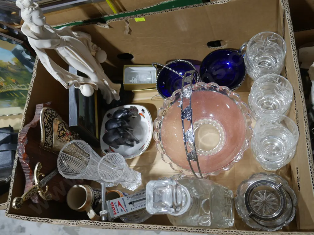 Glassware, figurine etc Image 1++