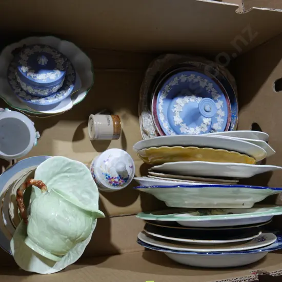 2 boxes of assorted China