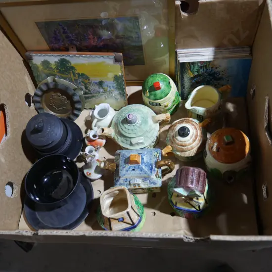 Cottage teapots etc