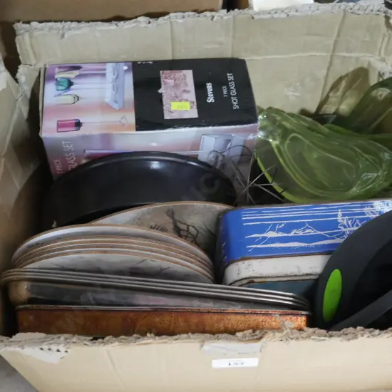 Box of kitchenware