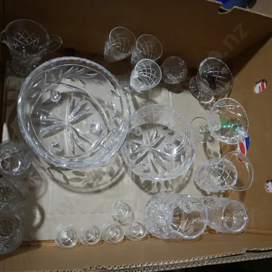 Crystal, glassware