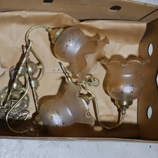 Brass light fittings
