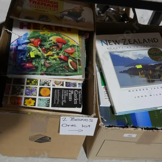 Two boxes of books