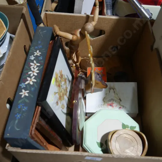 Trays, barometer etc