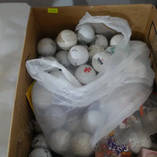 Golf balls etc