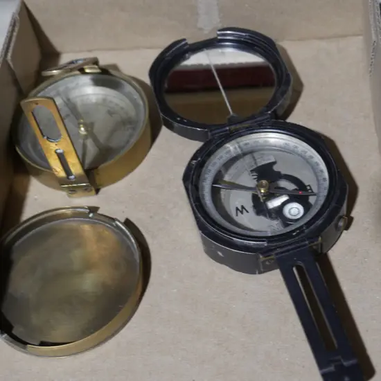 Two compasses