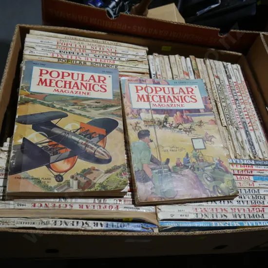 Popular science and popular mechanics magazines