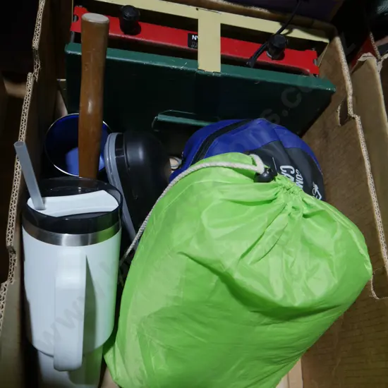 Portable camp cooker, camp shower etc