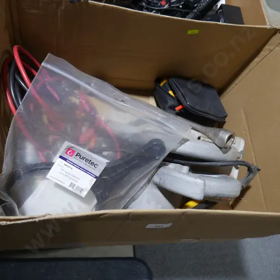 Jumper leads, circular saw etc
