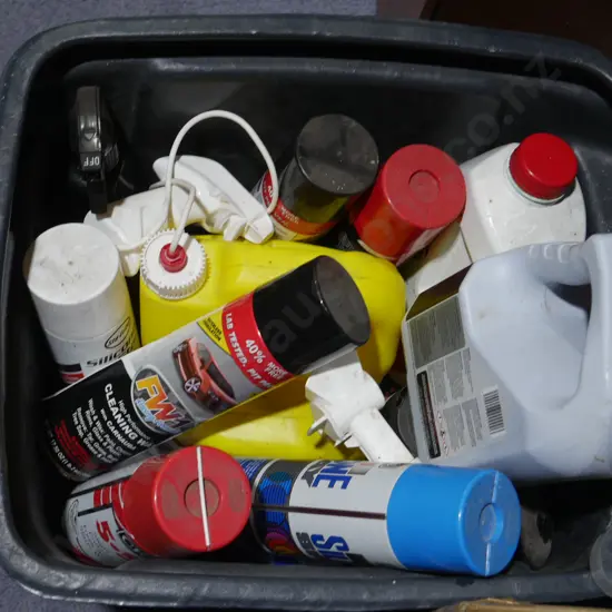 Assorted workshop sprays etc