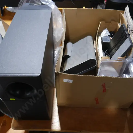 Bose disc player, bass speaker etc
