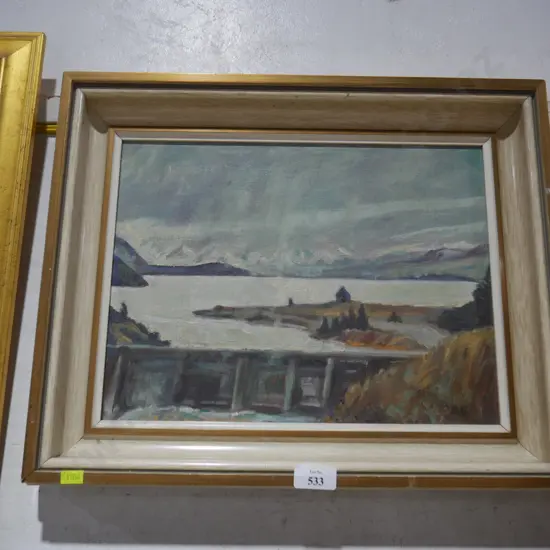 Landscape oil painting