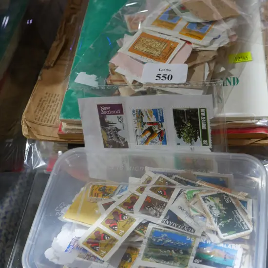 Assorted stamps and albums
