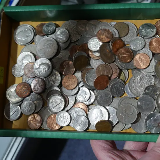 Assorted coins
