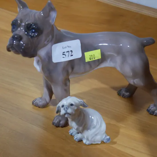 2 Copenhagen dog ornaments