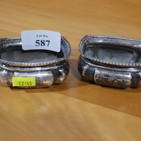 2 sterling silver dishes