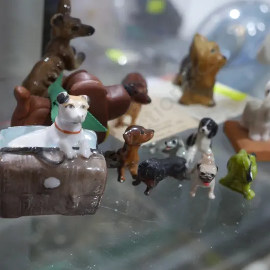 Assorted dog ornaments