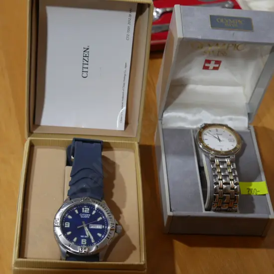 Citizen and Olympic watch