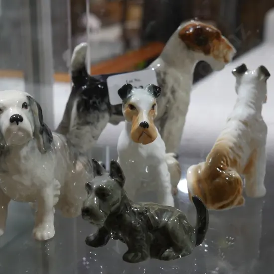 Assorted dog ornaments