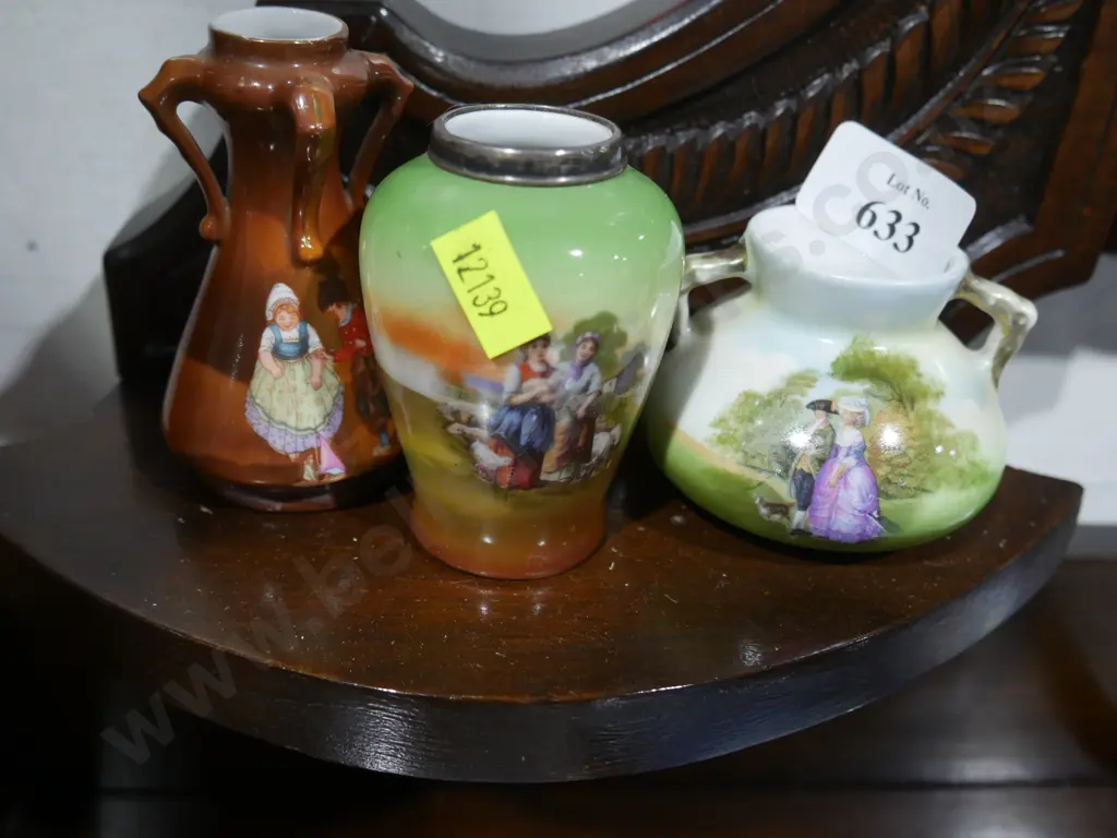 3 Royal Bayreuth vases Image 1++